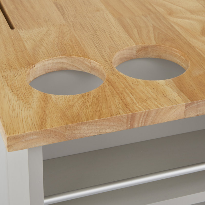 Winston Porter Toro Solid Wood Kitchen Cart & Reviews Wayfair